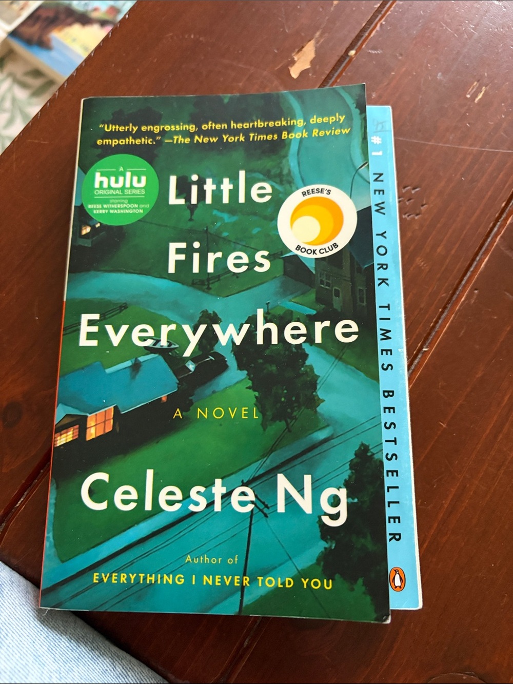 Little Fires Everywhere by Celeste Ng Paperback novel book